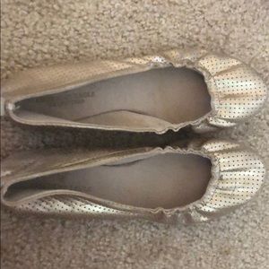 Gold flats AE Size 8